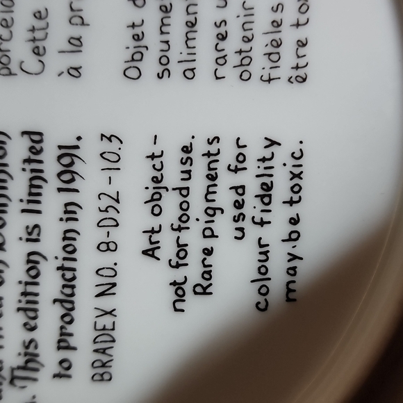 Stewart sherwood 1991 limited edition trimming the tree christmas collector plat - Picture 9 of 9